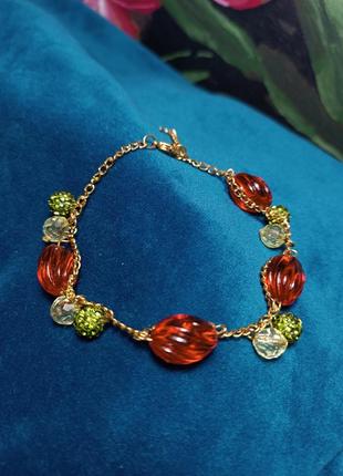 Браслет ручної роботи "херсонський кавун" 🍉