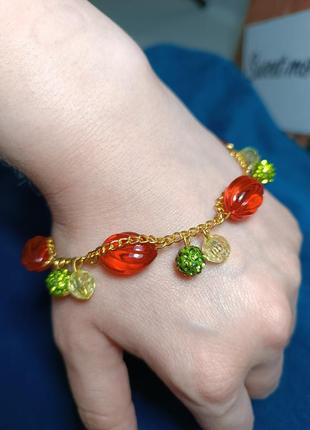 Браслет ручної роботи "херсонський кавун" 🍉