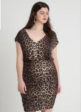 Новое бандажное платье леопардовое платье simply be6 фото