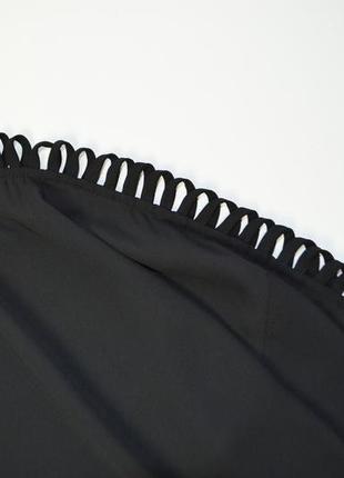 Черная блуза оверсайз с красивыми длинными рукавами2 фото