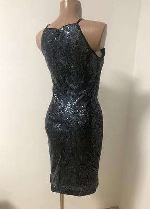 Міді плаття в дрібну різнобарвну паетку new look