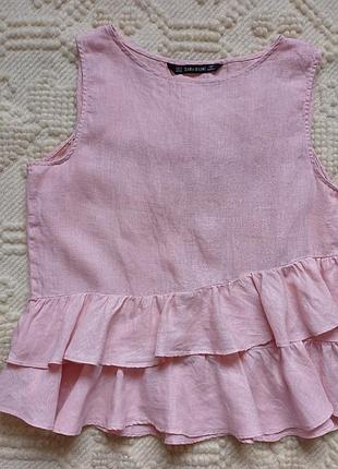 Майка zara 100% linen