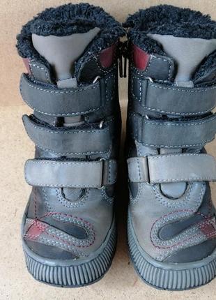 Ботинки lasocki нубук на липучках для мальчика5 фото