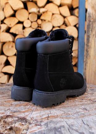 Зимние женские ботинки черные2 фото