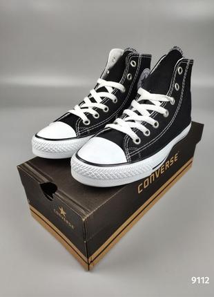 Converse all star hi black