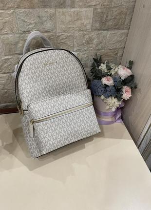 Рюкзак, портфель michael kors sally medium 2-in-1 logo and faux leather backpack, оригинал7 фото