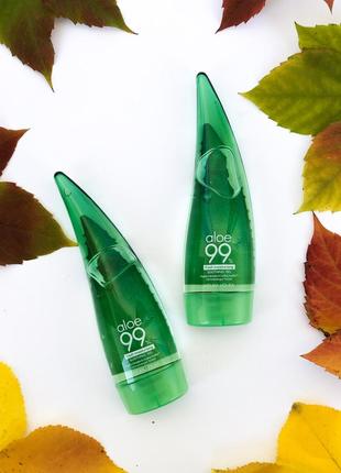 Успокаивающий и увлажняющий гель с алоэ holika holika aloe 99% алое холика2 фото