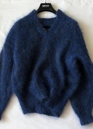 Мохеровый свитер. итальянский hand made.