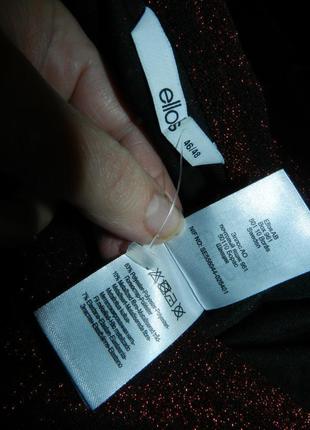 Ошатна,трикотажна-стрейч,блузка з мерехтінням-люрексом,великого розміру,ellos9 фото