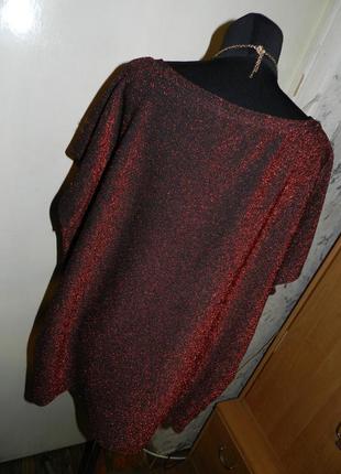 Ошатна,трикотажна-стрейч,блузка з мерехтінням-люрексом,великого розміру,ellos6 фото