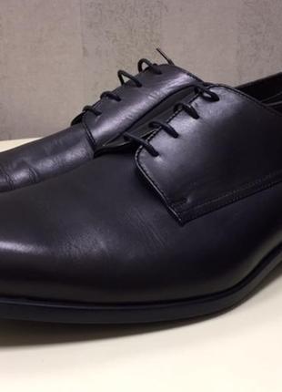 Мужские туфли bruno magli, кожа, италия, размер 42,5.