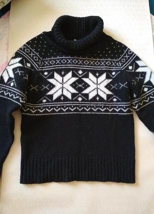 Супер теплый шерстяной свитер