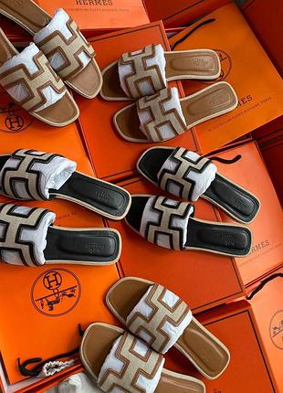 Шлепанцы в стиле hermes