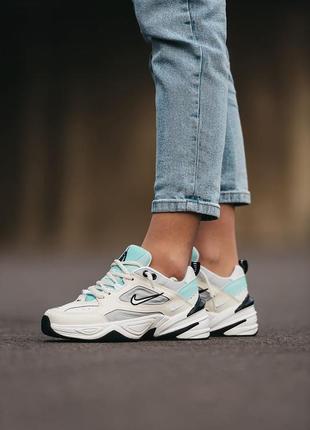 Кросівки nike m2k tekno cream blue green