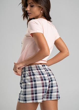 Комплект женский шорты и футболка пальмы 114243 фото