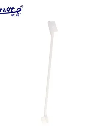 Двостороння зубна щітка для тварин, собак і котів біла