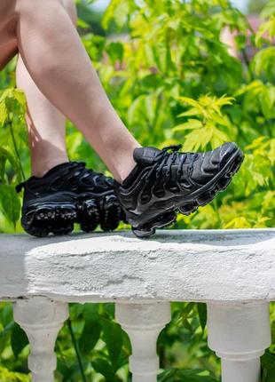 Мужские кроссовки nike air vapormax plus triple black3 фото