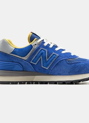 Кроссовки new balance 574 blue grey3 фото