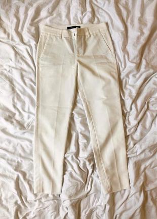 Белые классические брюки zara s