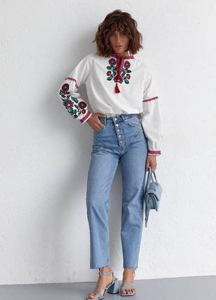 Блуза #вишиванка /джинси туреччина 🇹🇷5 фото