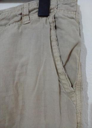 Брутальные льняные шорты карго2 фото