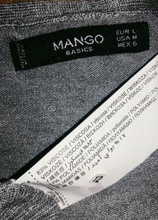 Cерый кардиган из вискозы mango 12-14/l-xl размер8 фото