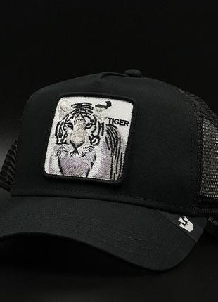 Оригинальная черная кепка с сеткой goorin bros. the white tiger trucker