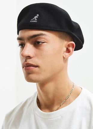 Kangol logo 504 берет лого шапка кепка tropic черный головной убор базовый кангол