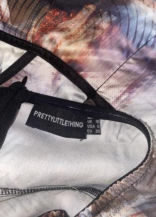 Плаття, сукня, міні плаття prettylittlething в стилі ренесанс, з імітацією корсету4 фото