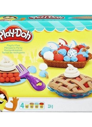 Игровой набор для лепки play-doh ягодные тарталетки. hasbro play doh (хасбро плей до)1 фото