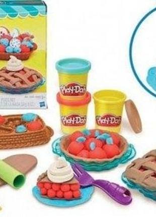 Игровой набор для лепки play-doh ягодные тарталетки. hasbro play doh (хасбро плей до)3 фото