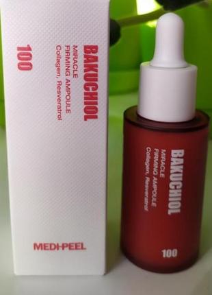 Укрепляющая сыворотка с экстрактом бакучиола medi-peel bakuchiol miracle firming ampoule 30 ml