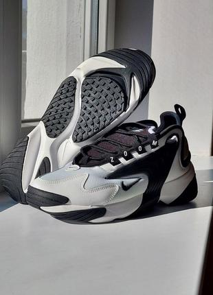 Мужские кроссовки nike zoom 2k white black6 фото