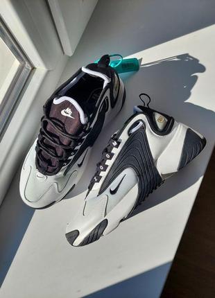 Чоловічі кросівки nike zoom 2k white black1 фото