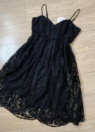 Сукня чорна мереживо вечірня святкова3 фото