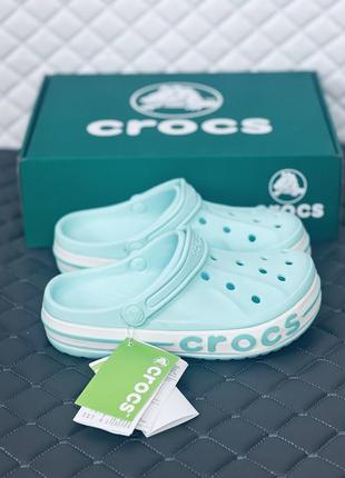 Crocs baya band mint woman кроксы женские летние мгновения1 фото