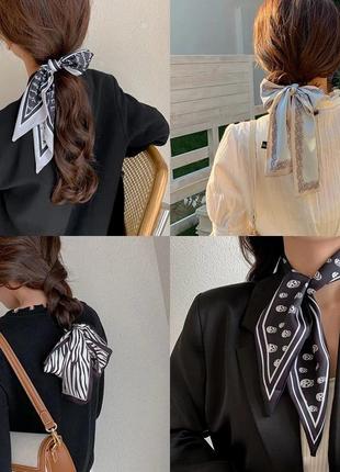 Твилли твіллі шарф шарфик галстук бант лента для волос на сумку на шею на руку новый9 фото