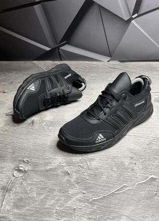 Кросівки сітка літні adidas з високоякісної натуральної шкіри та сіточки сер 40 (26см) gl-55