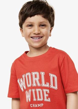 Новая футболка с принтом h&m, 8-10 лет3 фото