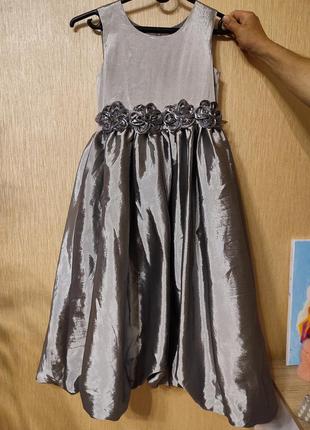 Праздничное платье на девочку 10-11 лет3 фото