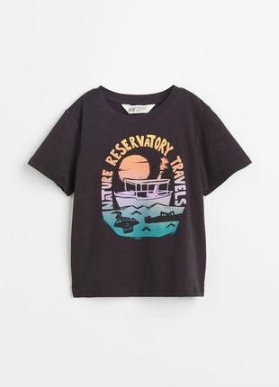 Футболка для хлопчика з принтом h&m, 8-10 років