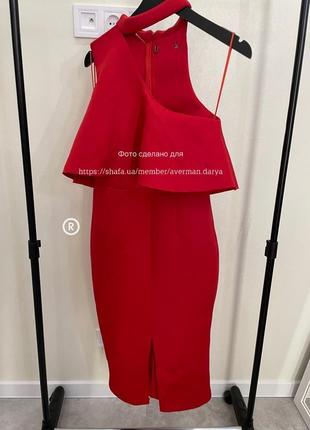 Lavice alise красное миди платье на одно плечо3 фото