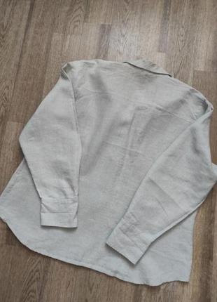 Льняная рубашка блуза из льна4 фото