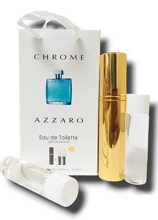 Духи чоловічі 3в1 azzaro chrome gold 45 мл. (аззаро хром)