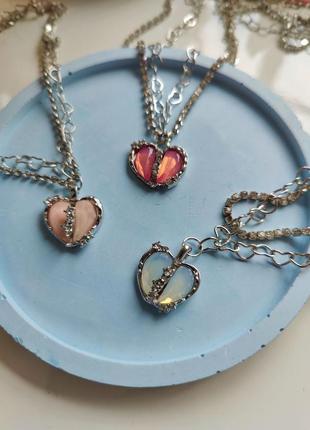 Ланцюжок на шию 2в1. з сердечком 🩷