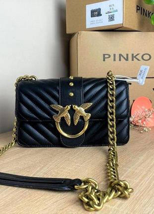 Сумка pinko black premium черная