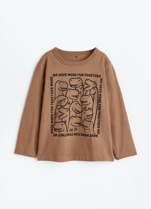 Новый тонкий реглан для мальчика с принтом h&m, 8-10 лет