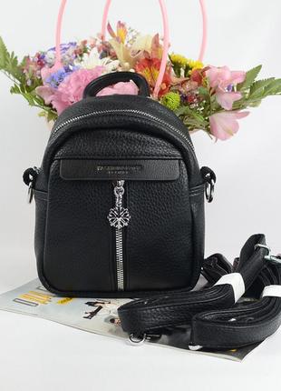 Мініатюрний жіночий рюкзак сумочка через плече, маленька модна наплічна міні сумка рюкзачок6 фото