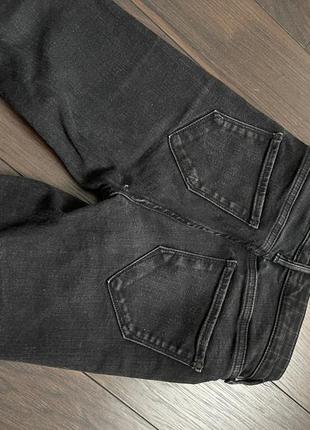 Брюки черные джинсово-кожаные river island коллекция molly4 фото
