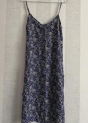 Платье сарафан цветочный принт